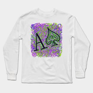 Ace of Spade Skribbles Long Sleeve T-Shirt